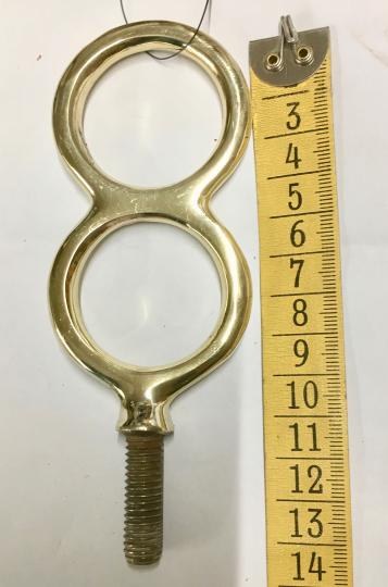 Leinenring für Tandem / Vierspänner gold | 45 mm